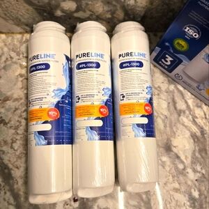 PureLine Replacement Refrigerator Water Filters 3-Pack Model #PL-1300 Sealed New